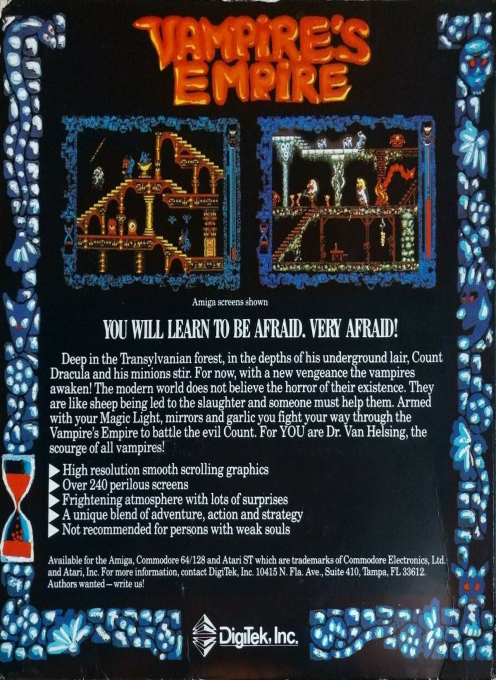 Vampire's Empire — box-2D-back (EU)