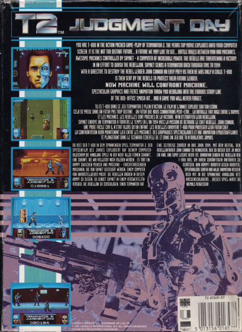 Terminator 2 - Judgment Day — box-2D-back (EU)
