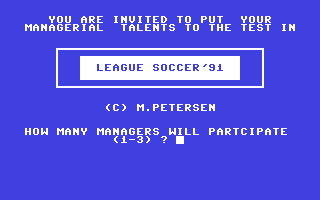 League Soccer '91 — sstitle (WOR)
