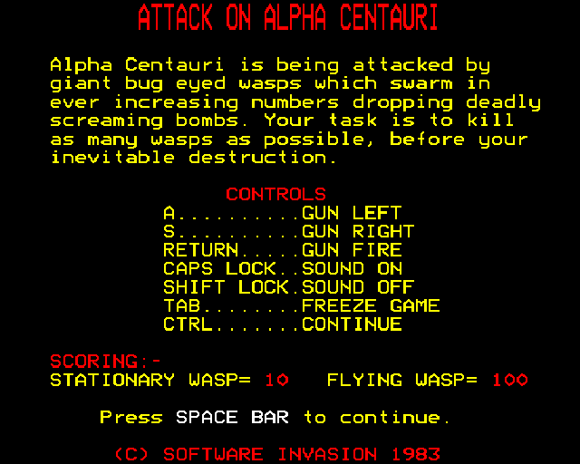 Attack On Alpha Centauri — sstitle (US)