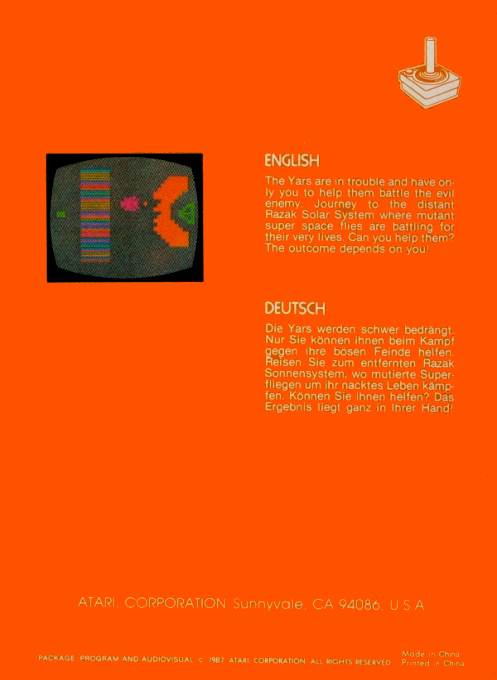 Yars' Revenge — box-2D-back (EU)