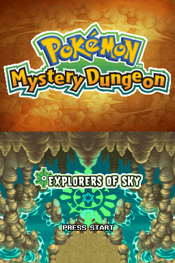 Pokemon Mystery Dungeon - Explorers of Sky — sstitle (US)
