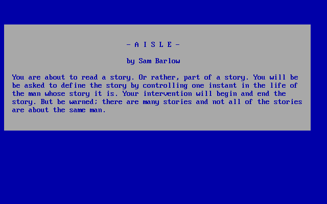 Aisle — sstitle (WOR)