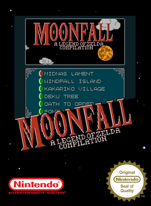 Moonfall - A Legend of Zelda Compilation — box-2D (SS)