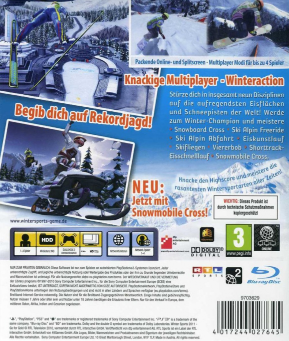 Winter Sports 2011 - Go for Gold — box-2D-back (DE)