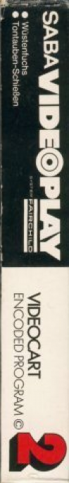 Videocart-2 - Desert Fox, Shooting Gallery — box-2D-side (DE)