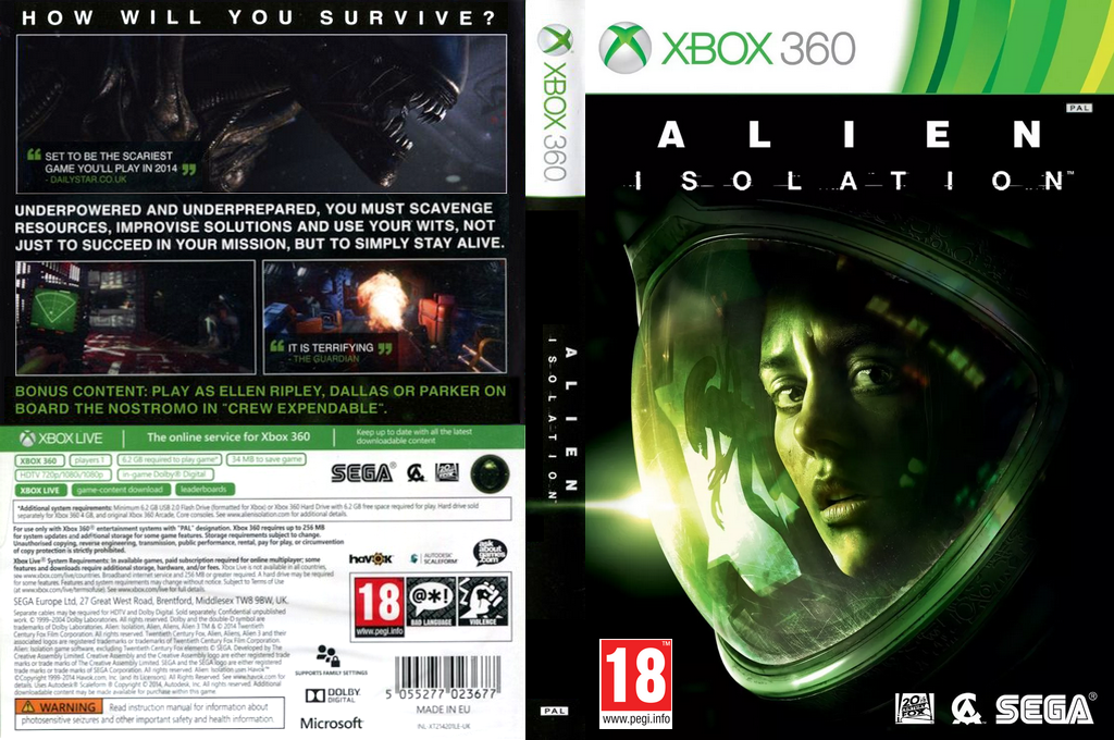 Alien - Isolation — box-texture (EU)