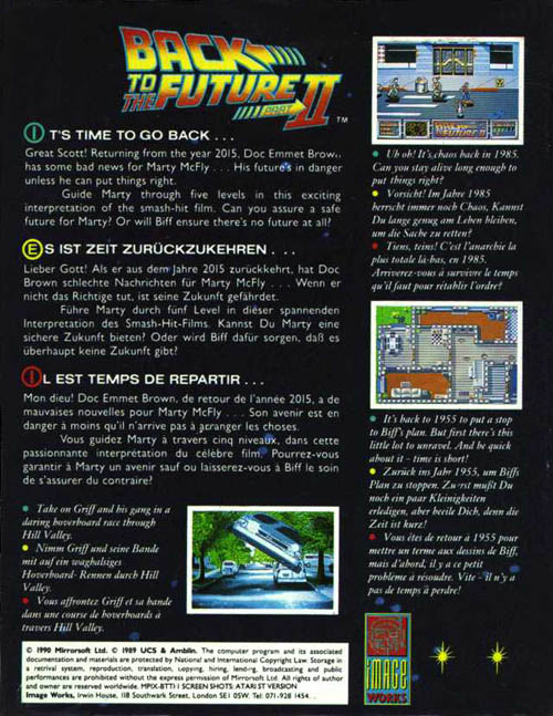 Back To The Future Part 2 — box-2D-back (EU)