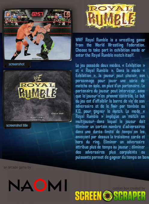 WWF Royal Rumble — box-2D-back (SS)