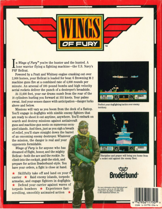 Wings Of Fury — box-2D-back (US)