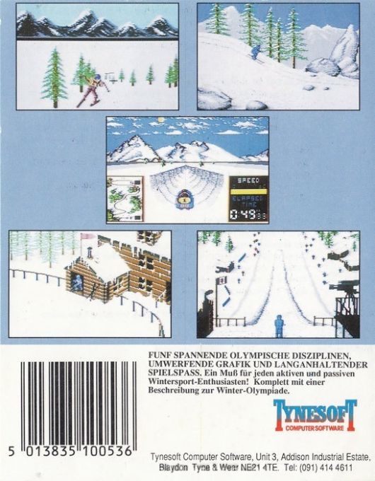 Winter Olympiad 88 — box-2D-back (EU)