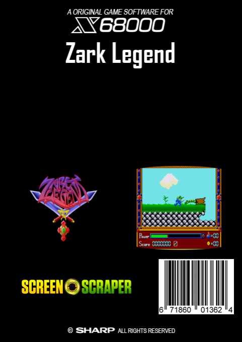 Zark Legend — box-2D-back (SS)