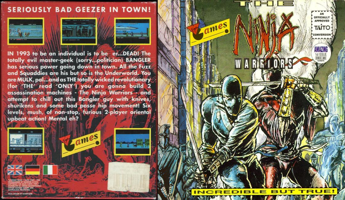 Ninja Warriors, The — box-texture (EU)
