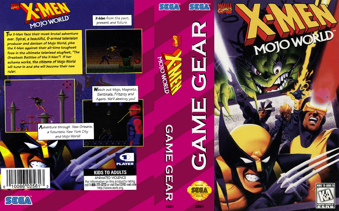X-men - Mojo World — box-texture (US)