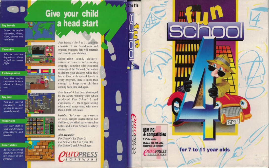 Fun School 4 - For 7 To 11 Year Olds — box-texture (EU)