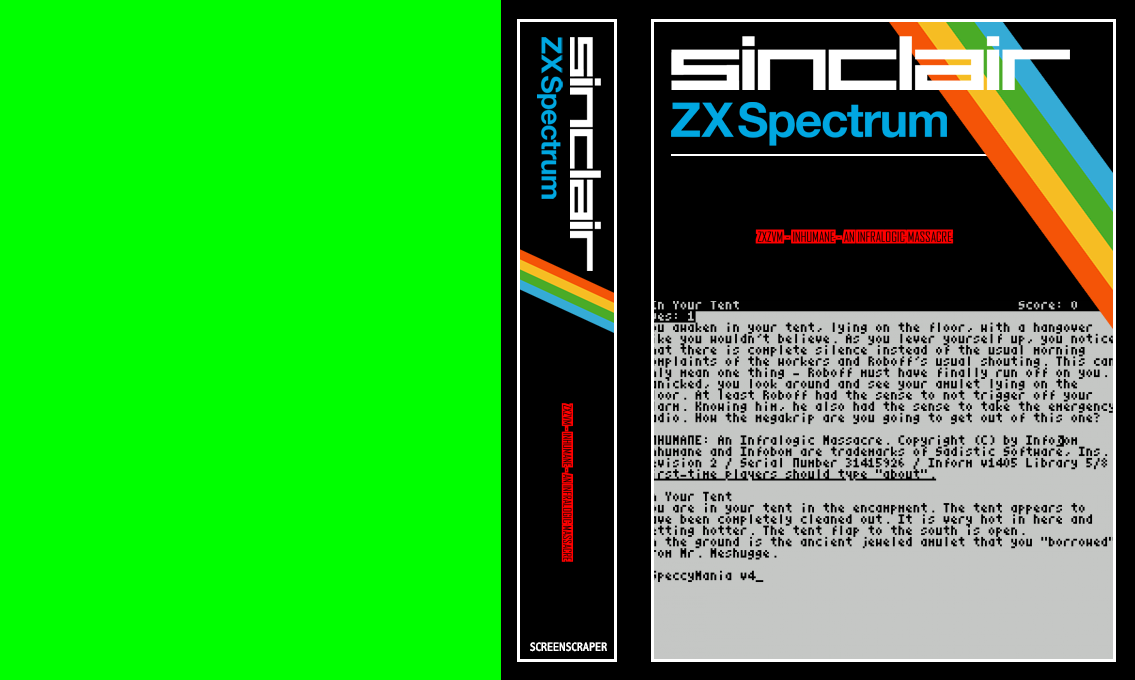 ZxZvm - Inhumane - An Infralogic Massacre — box-texture (SS)