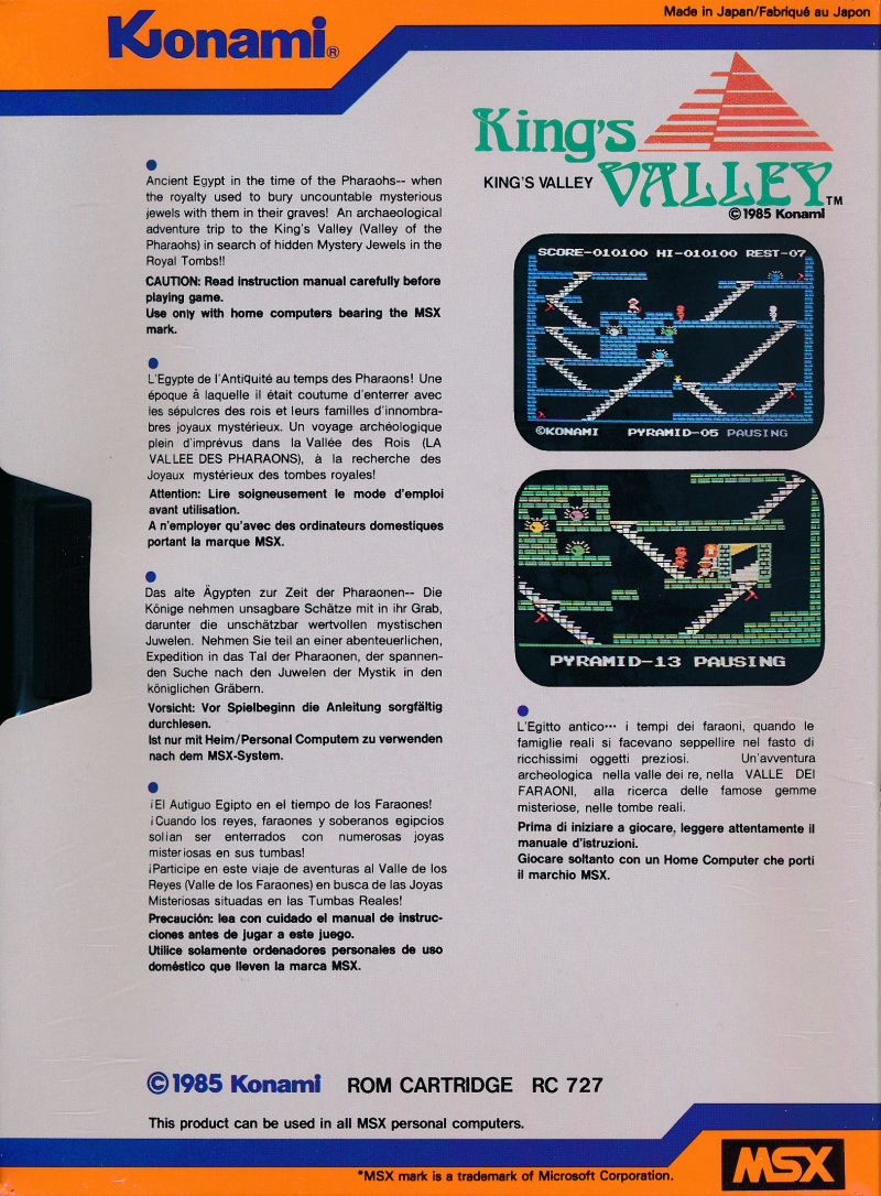 King's Valley — box-2D-back (WOR)