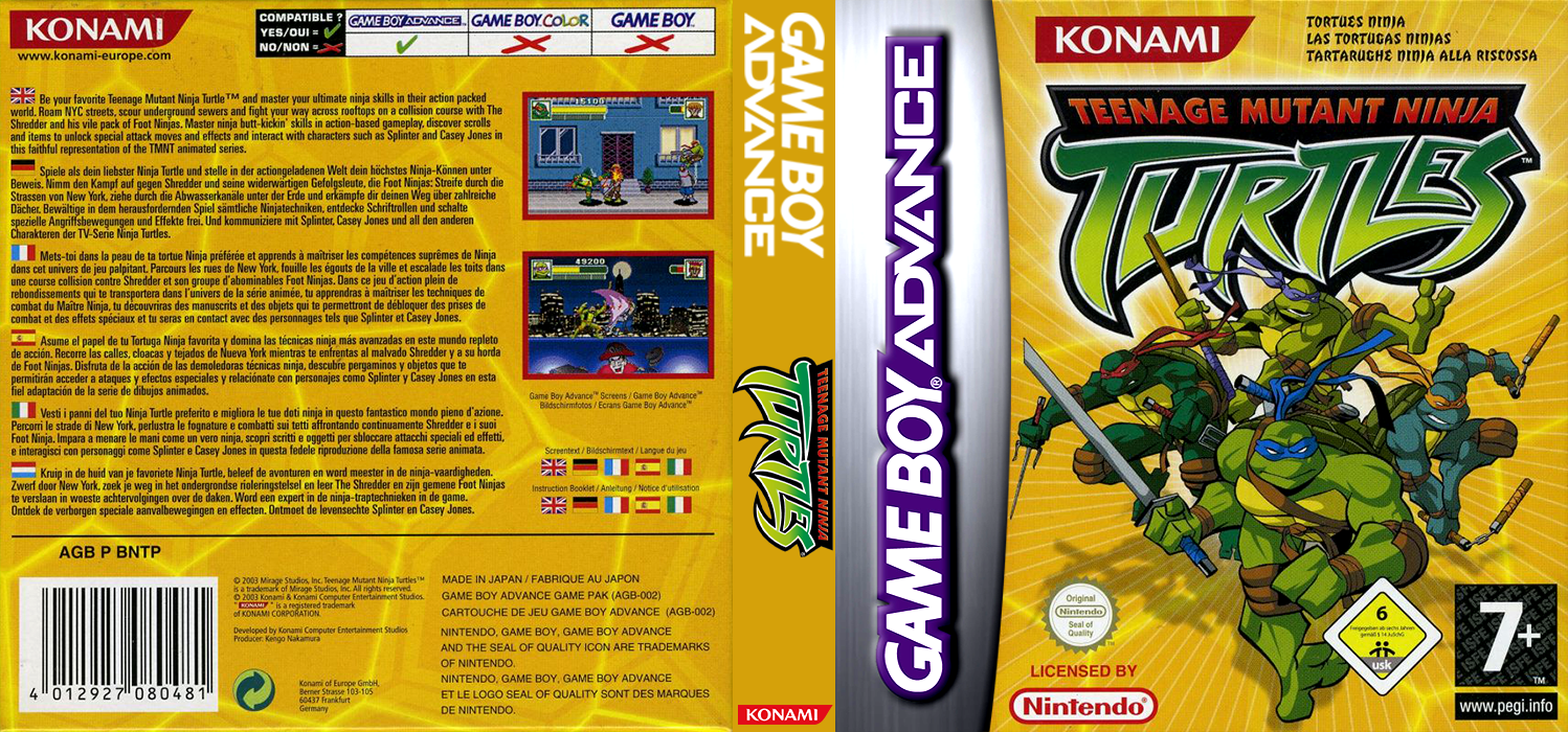 Teenage Mutant Ninja Turtles — box-texture (EU)