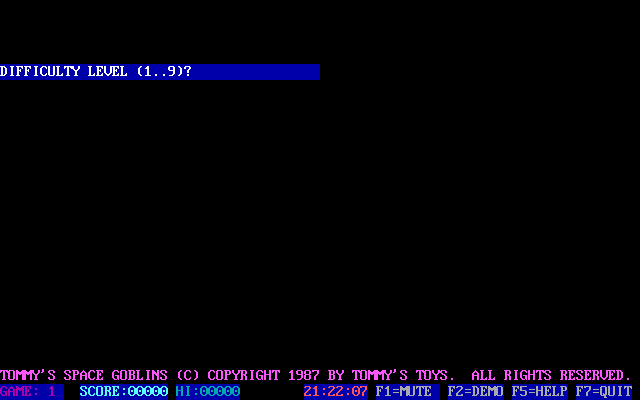 Tommy's Space Goblins — sstitle (WOR)
