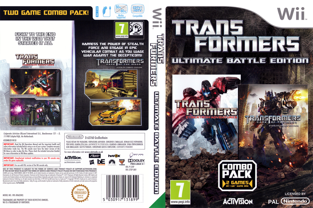 Transformers - Ultimate Battle Edition — box-texture (EU)