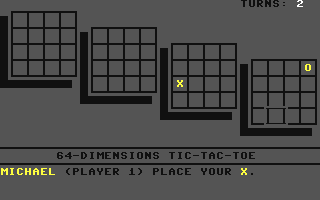 64-Dimensions Tic-Tac-Toe — ss (WOR)