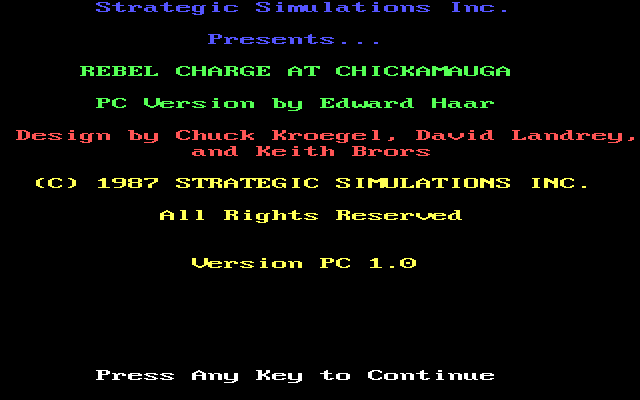 Rebel Charge At Chickamauga — sstitle (US)
