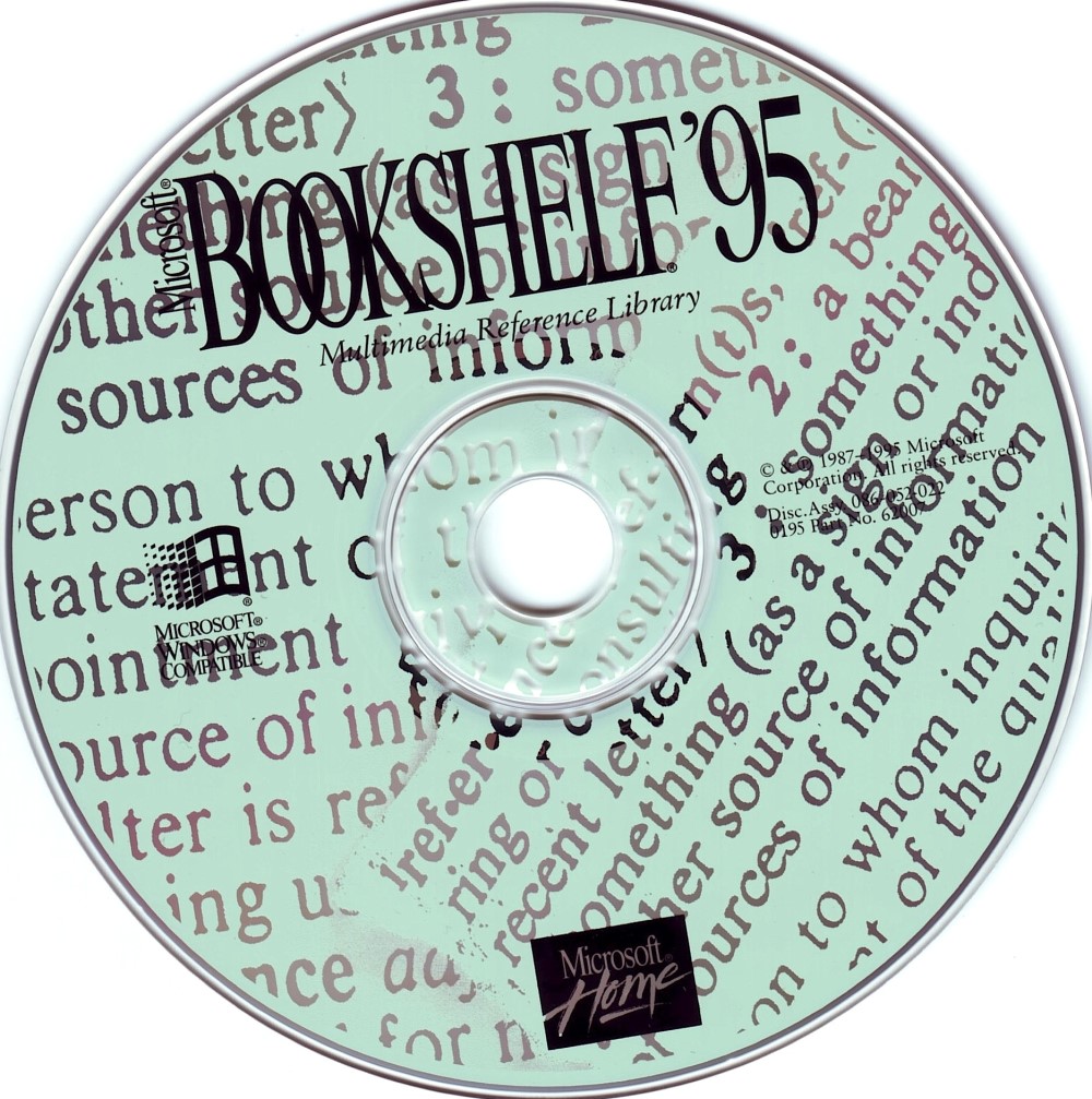 Microsoft Bookshelf '95 — support-2D (WOR)