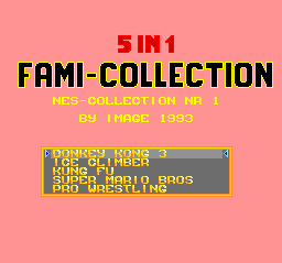 5-in-1 Fami Collection - Nes Collection Nr 1 — sstitle (WOR)