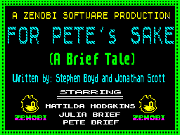 For Pete's Sake — sstitle (WOR)