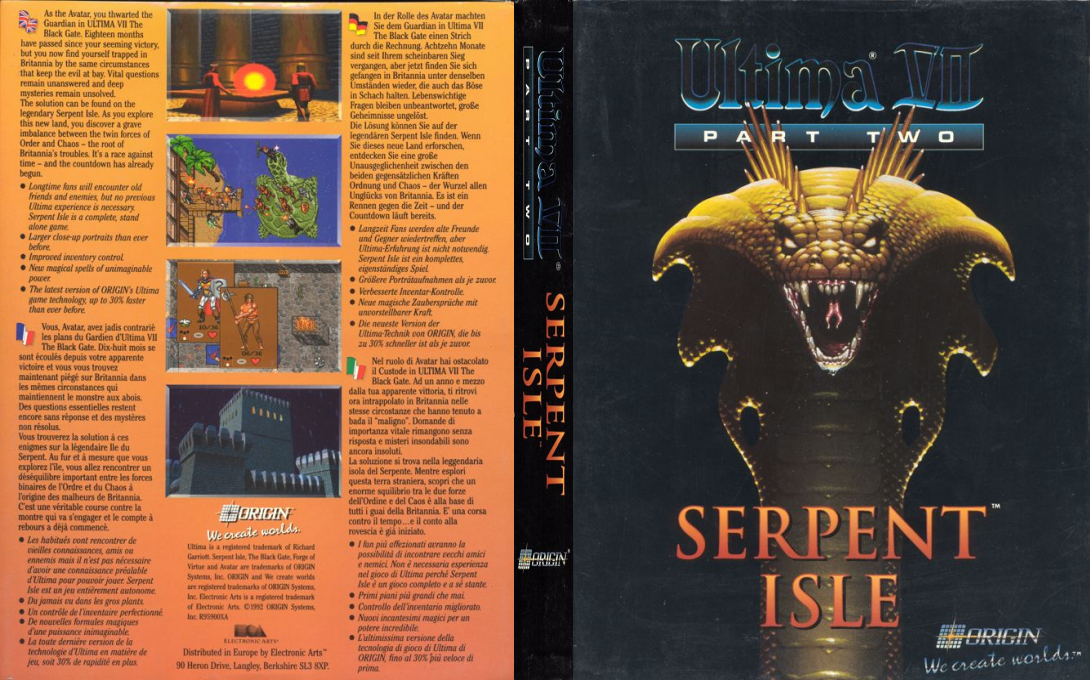 Ultima 7 - Part 2 - Serpent Isle — box-texture (EU)