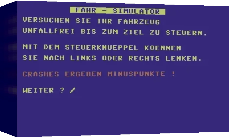Fahr-Simulator — box-3D (WOR)