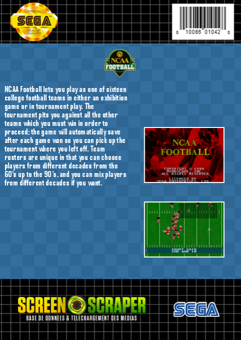Ncaa Football — box-2D-back (SS)