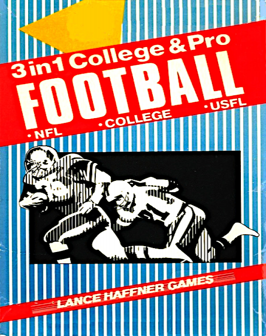 3 in 1 College & Pro Football box art