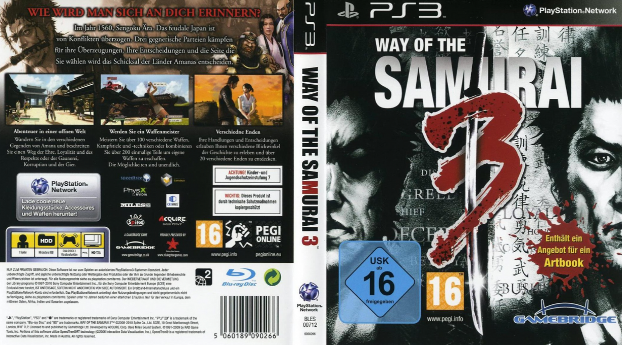 Way of the Samurai 3 — box-texture (DE)