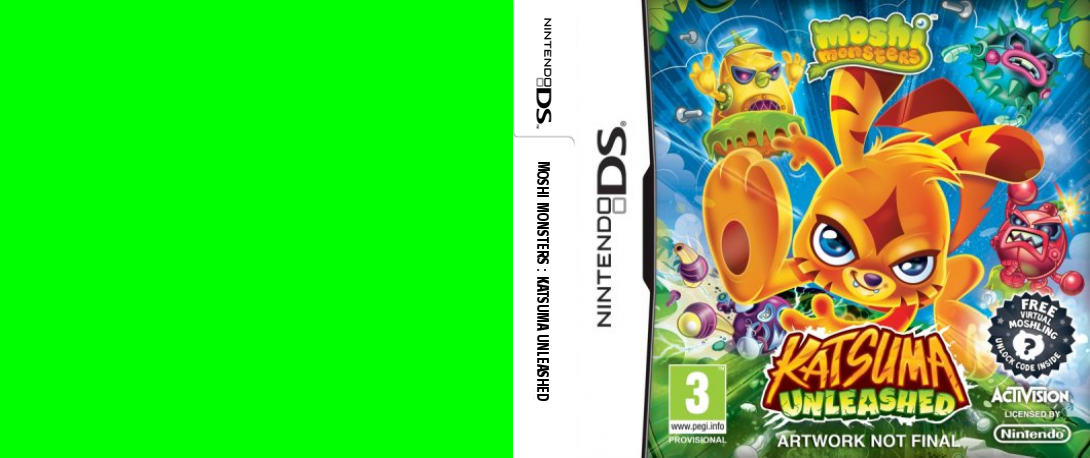 Moshi Monsters - Katsuma Unleashed — box-texture (EU)