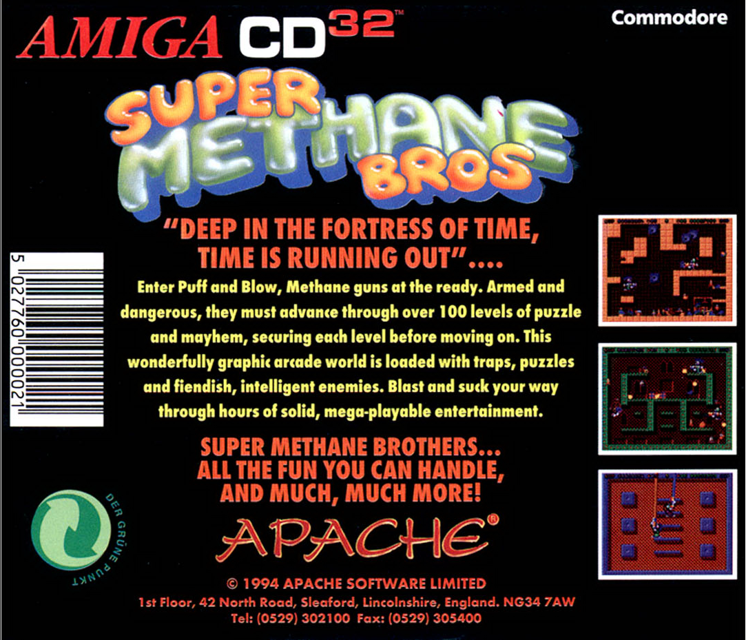 Super Methane Bros. — box-2D-back (WOR)