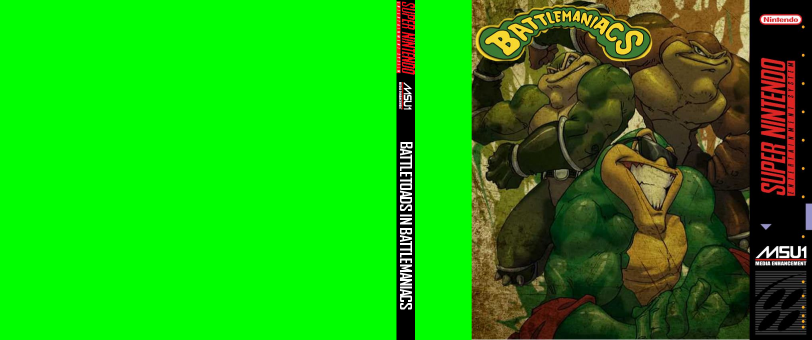 Battletoads in Battlemaniacs — box-texture (US)