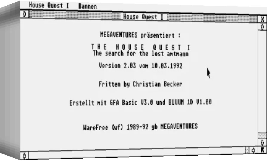 House Quest 1, The - The Search For The Lost Amtmann — box-3D (WOR)