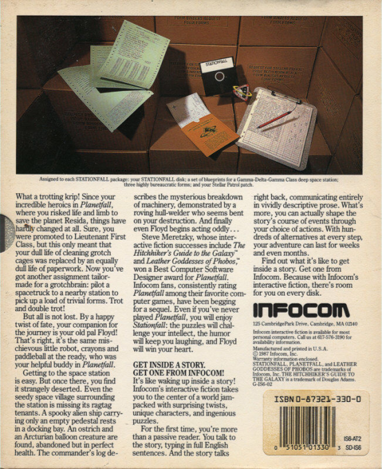Stationfall — box-2D-back (US)