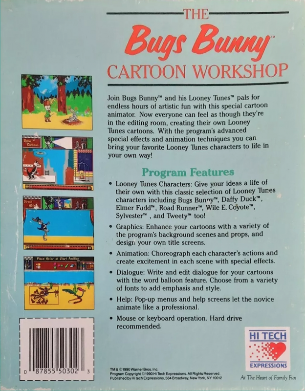 Bugs Bunny Cartoon Workshop, The — box-2D-back (US)