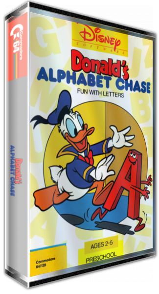 Donald's Alphabet Chase — box-3D (US)