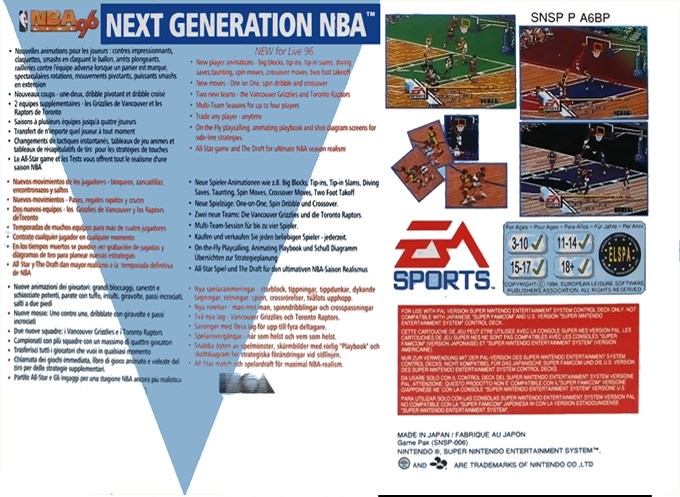 Nba Live 96 — box-2D-back (EU)