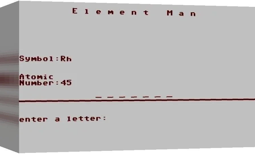 Element Man — box-3D (WOR)