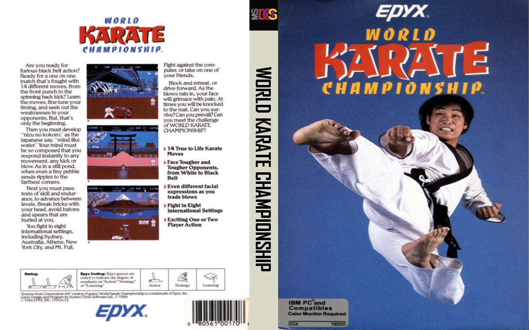 International Karate — box-texture (US)
