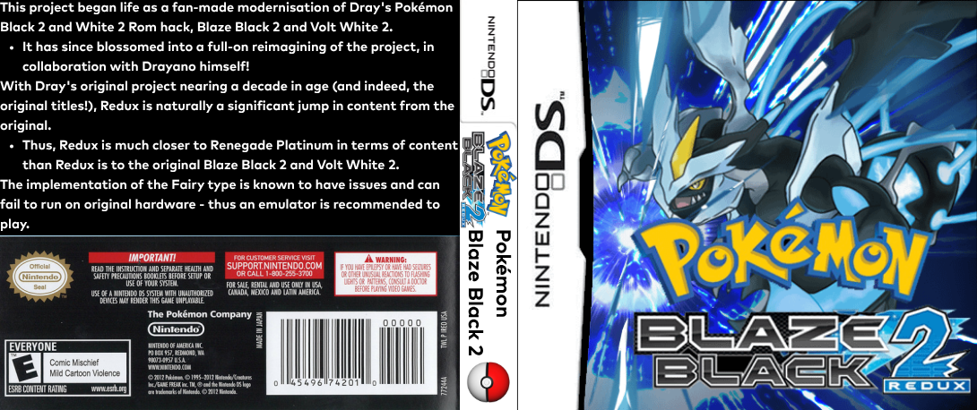 Pokemon Blaze Black 2 Redux — box-texture (US)