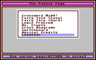 The Puzzle Page #100 — ss (WOR)