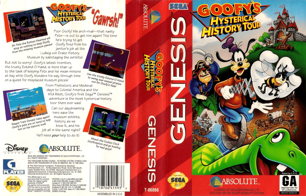 Goofy's Hysterical History Tour — box-texture (US)