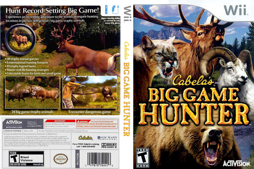 Cabela's Big Game Hunter — box-texture (US)