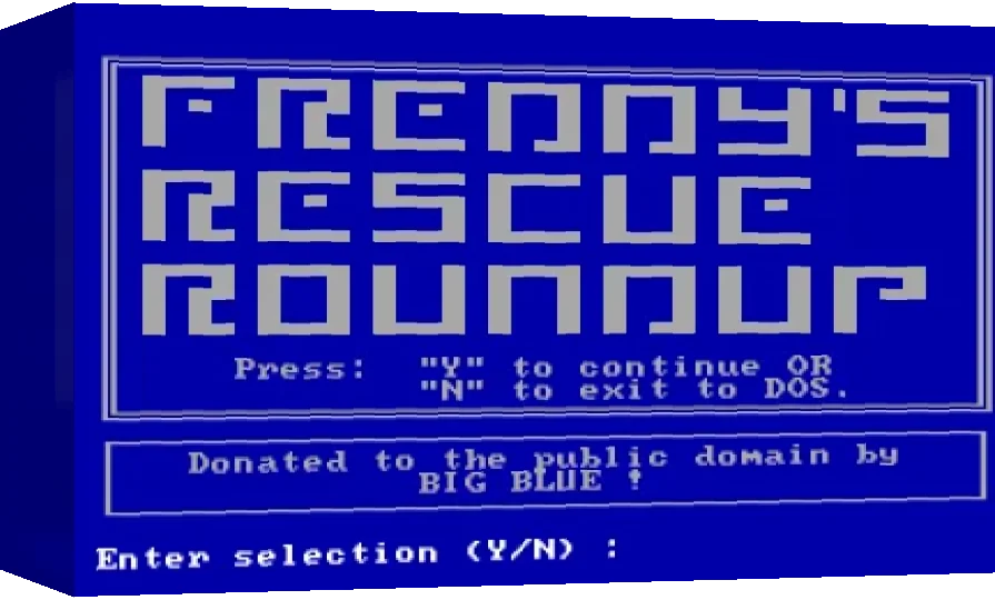 Freddy's Rescue Roundup — box-3D (WOR)
