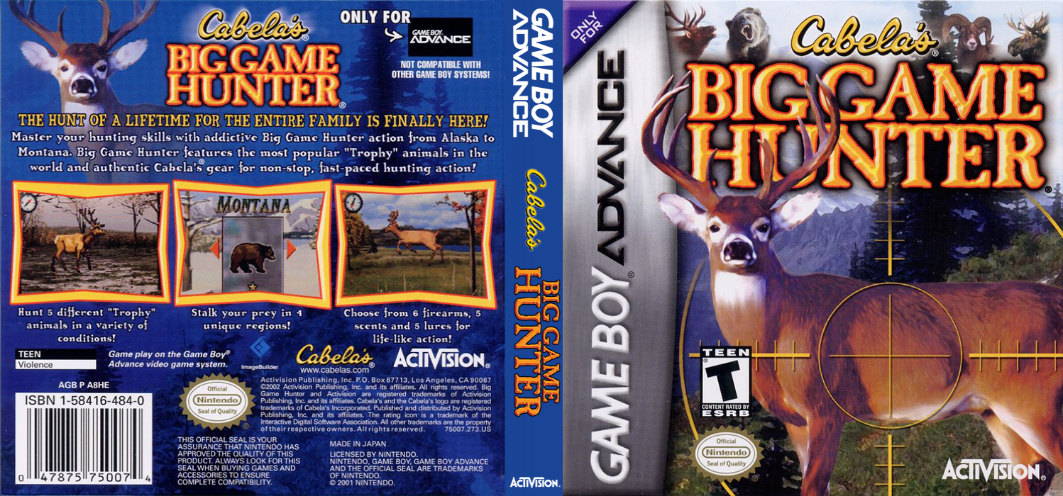 Cabela's Big Game Hunter — box-texture (US)